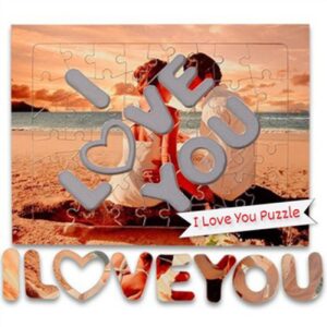 A4 Puzzle Baskılı (I Love You)